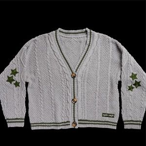 Taylor Swift Cardigan - Limited Edition Grey and Green Color